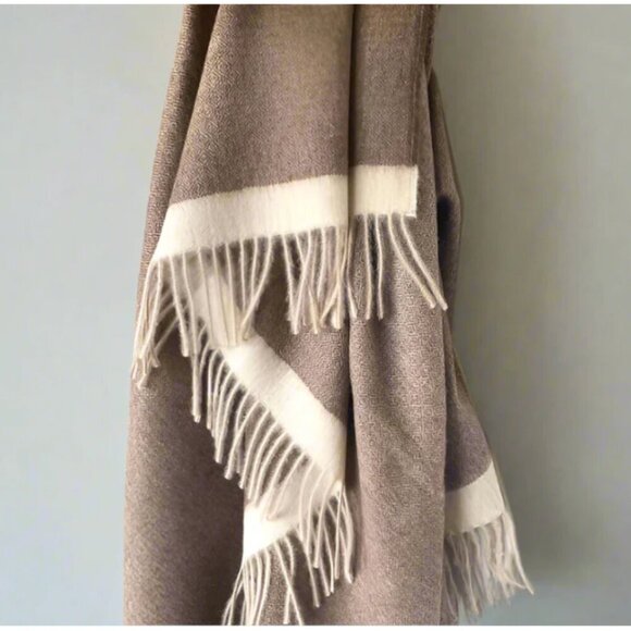 ARTZNL 100% Baby Alpaca ECO Throw Undyed Blanket Large Brown All Season Luxury - Picture 2 of 12